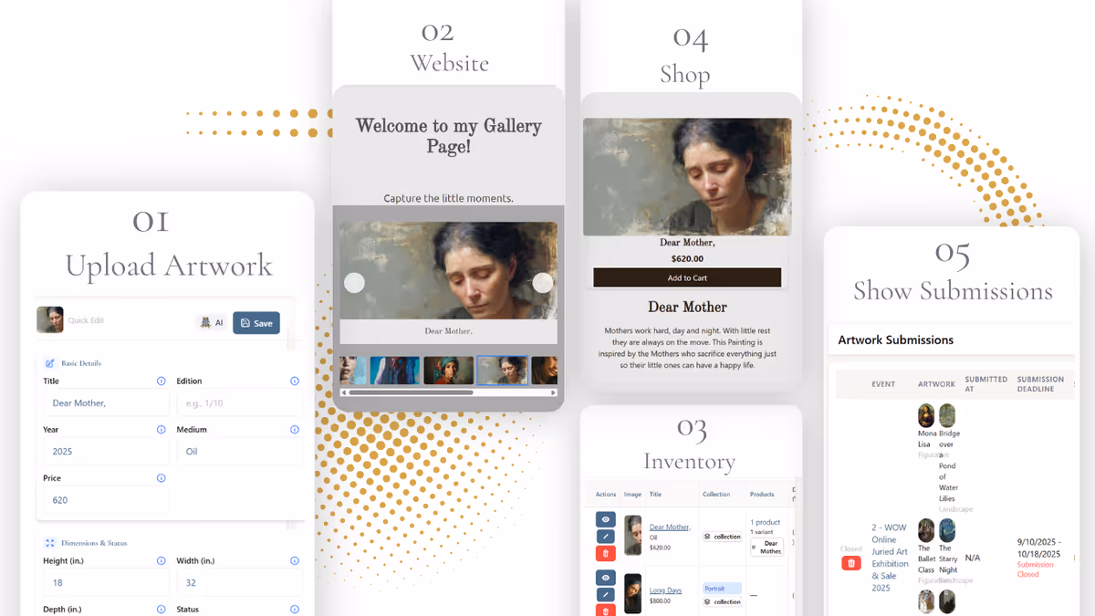 Your art, your data — all in one place