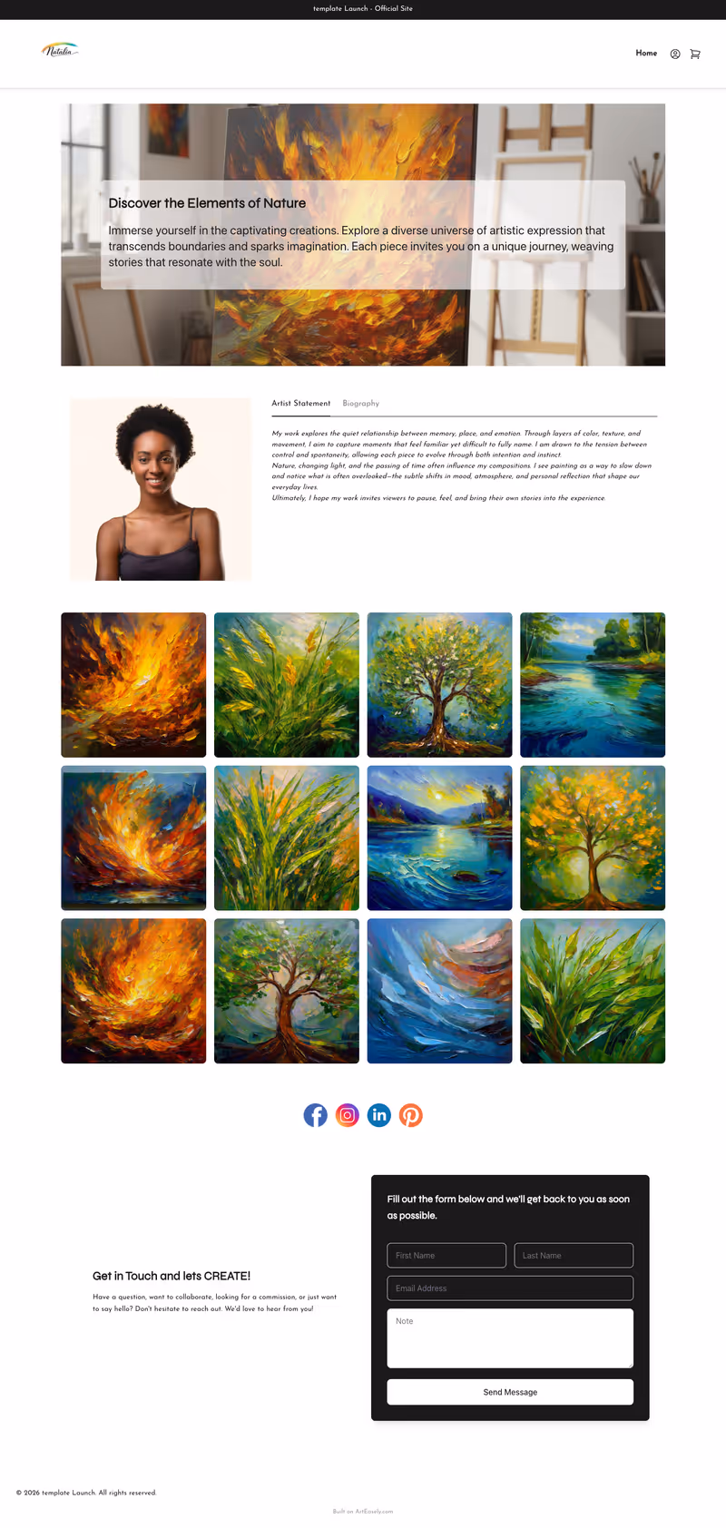 First Impression — Artist website
