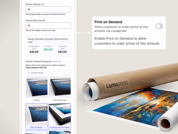 Enable Print on Demand